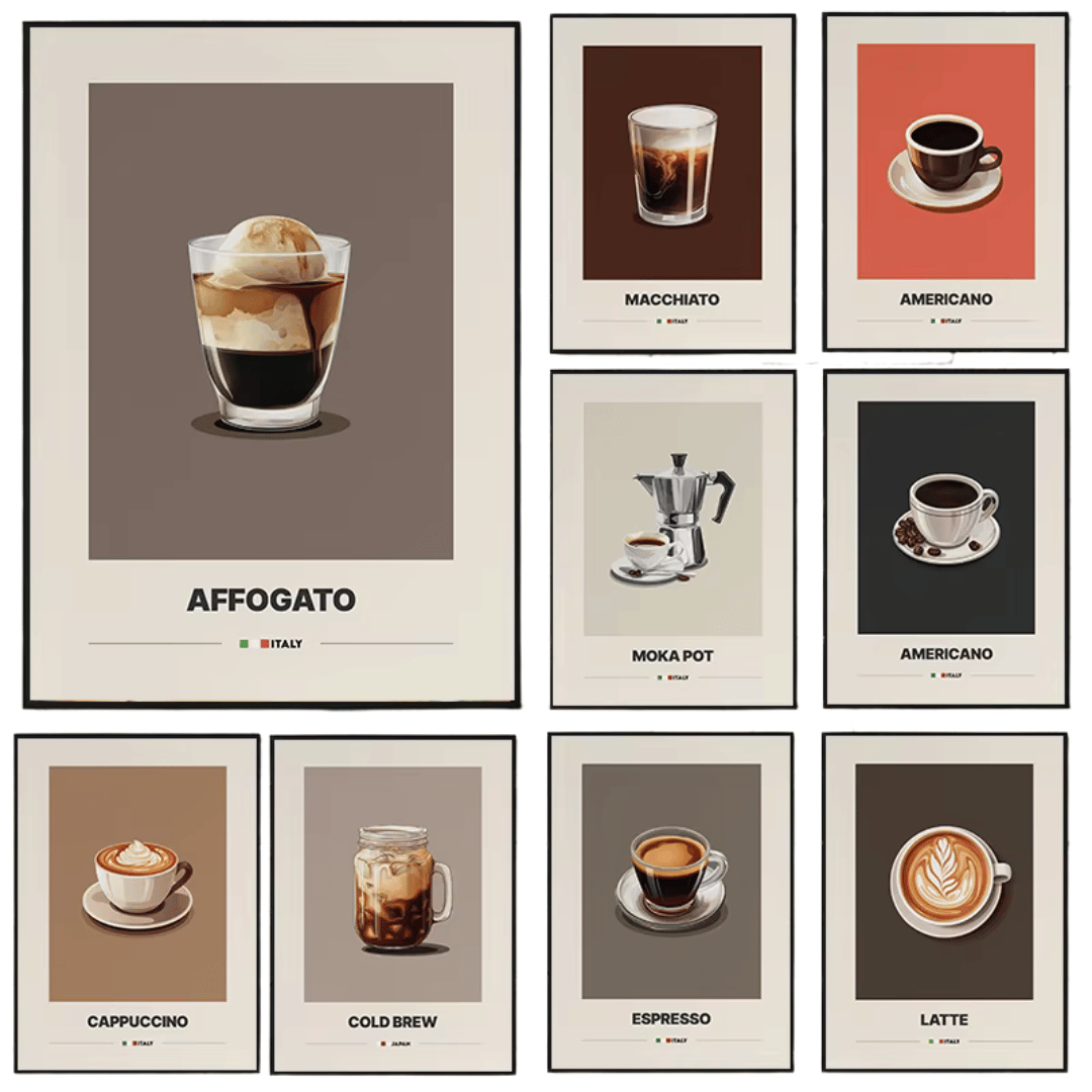Minimalist Coffee Art Poster