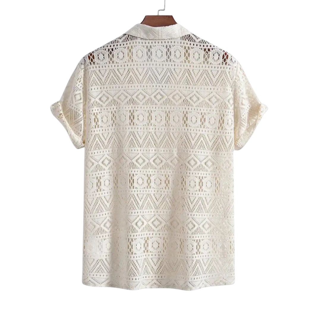 Vintage Open Knit Two-Piece Set