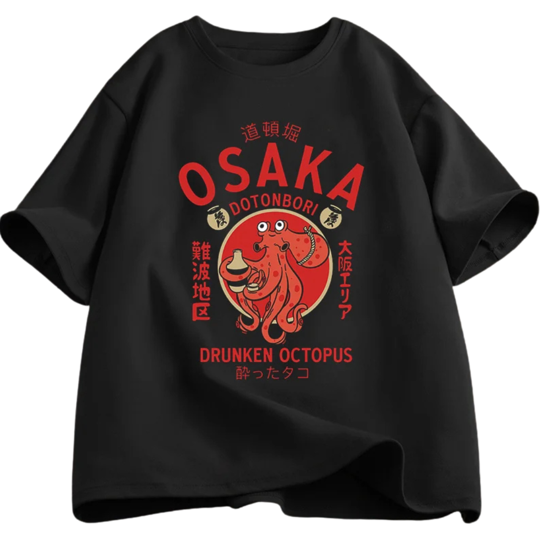 Vintage Osaka Drunken Octopus T-Shirt