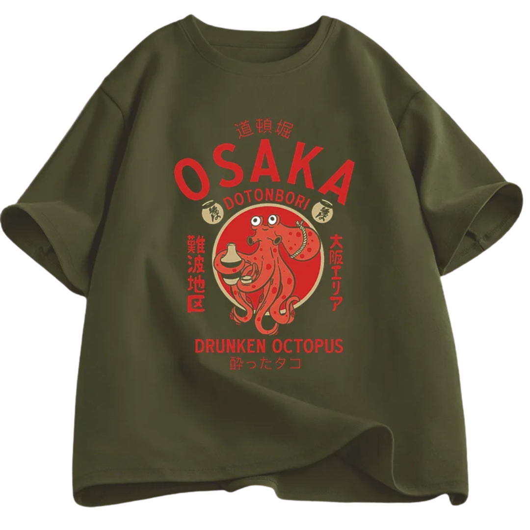 Vintage Osaka Drunken Octopus T-Shirt
