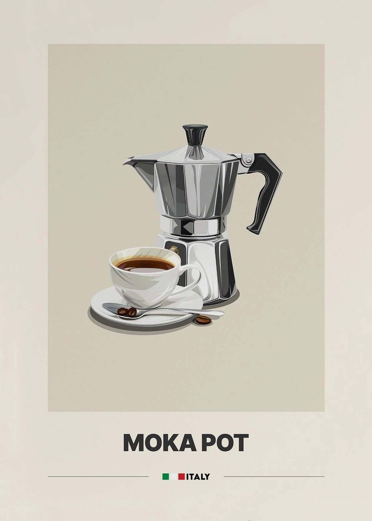 Minimalist Coffee Art Poster