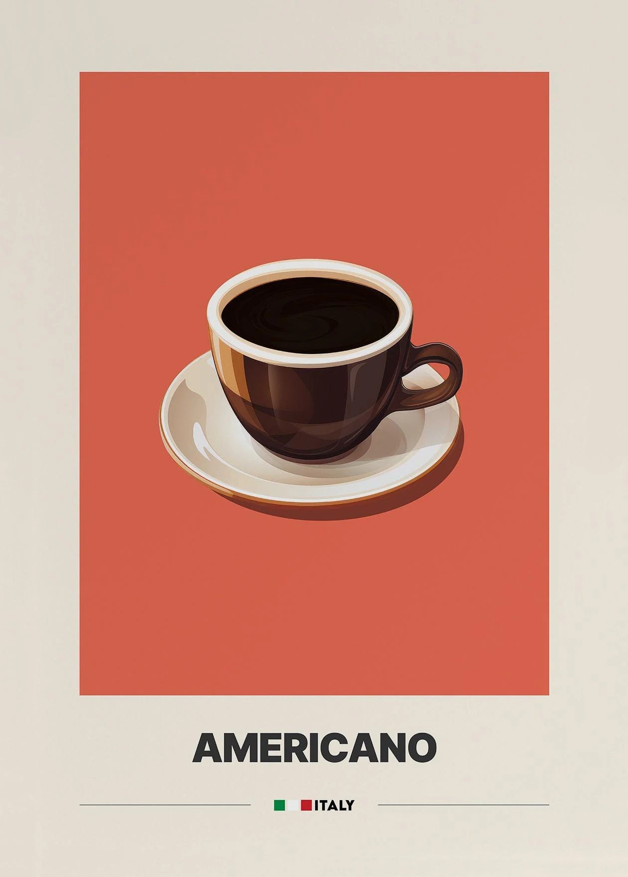Minimalist Coffee Art Poster