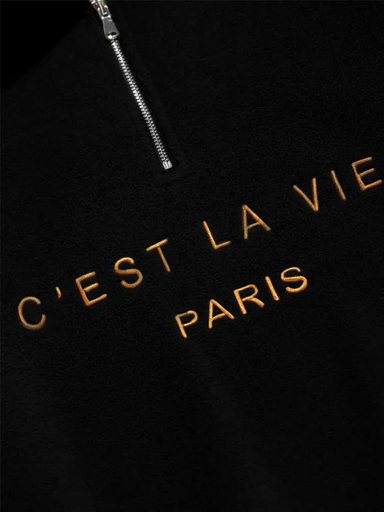 Vintage C'est La Vie Fleece Sweatshirt