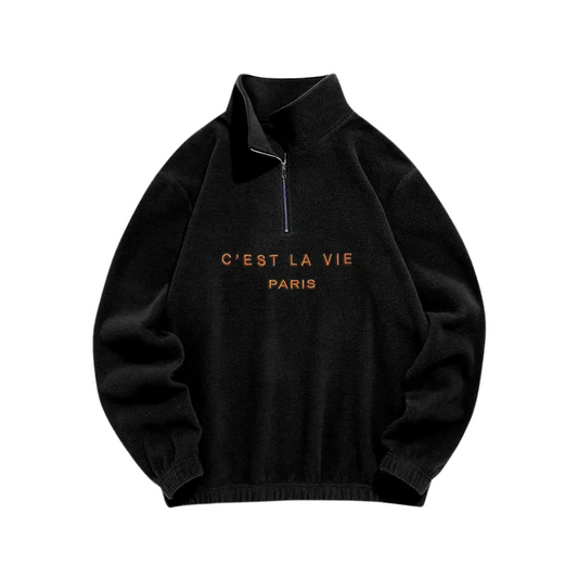 Vintage C'est La Vie Fleece Sweatshirt