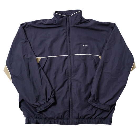 Vintage Nike Two-Tone Track Jacket Navy/Beige