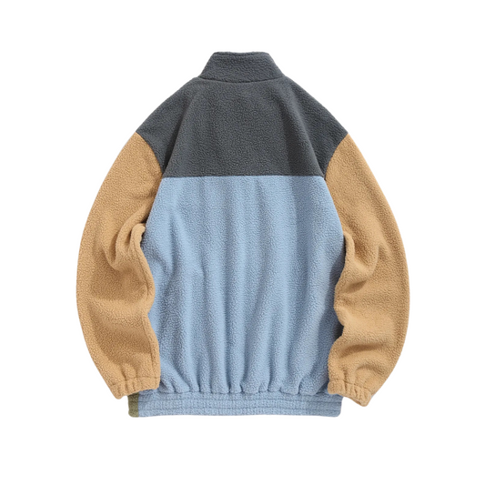 Colorblock Fleece Jacket – 4 Farben, 1 fresher Look