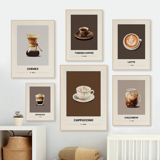 Minimalist Coffee Art Poster