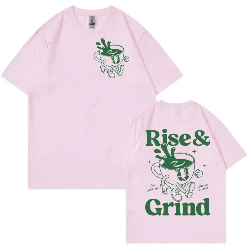 Vintage Rise & Grind Coffee T-Shirt