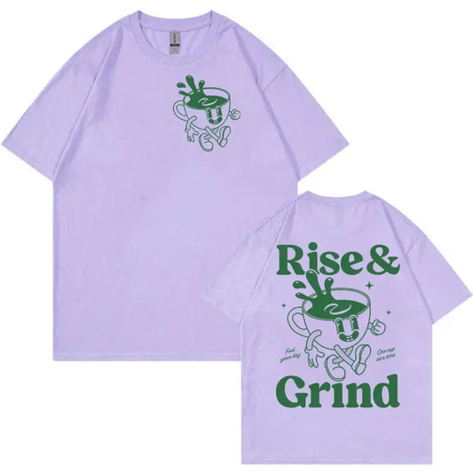 Vintage Rise & Grind Coffee T-Shirt