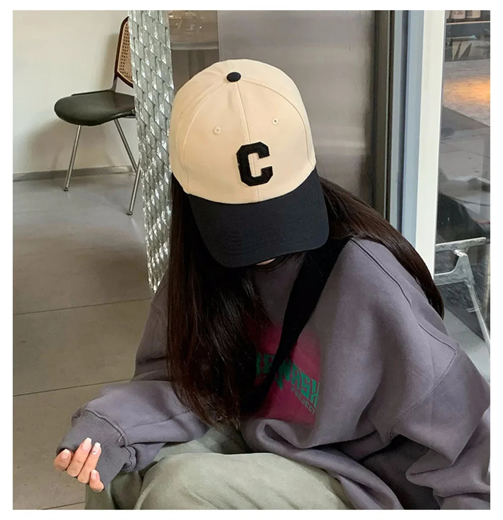 Letter C Colorblock Cap