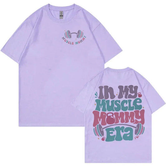 Muscle Mommy Era T-Shirt – Oversized Gym Vibes