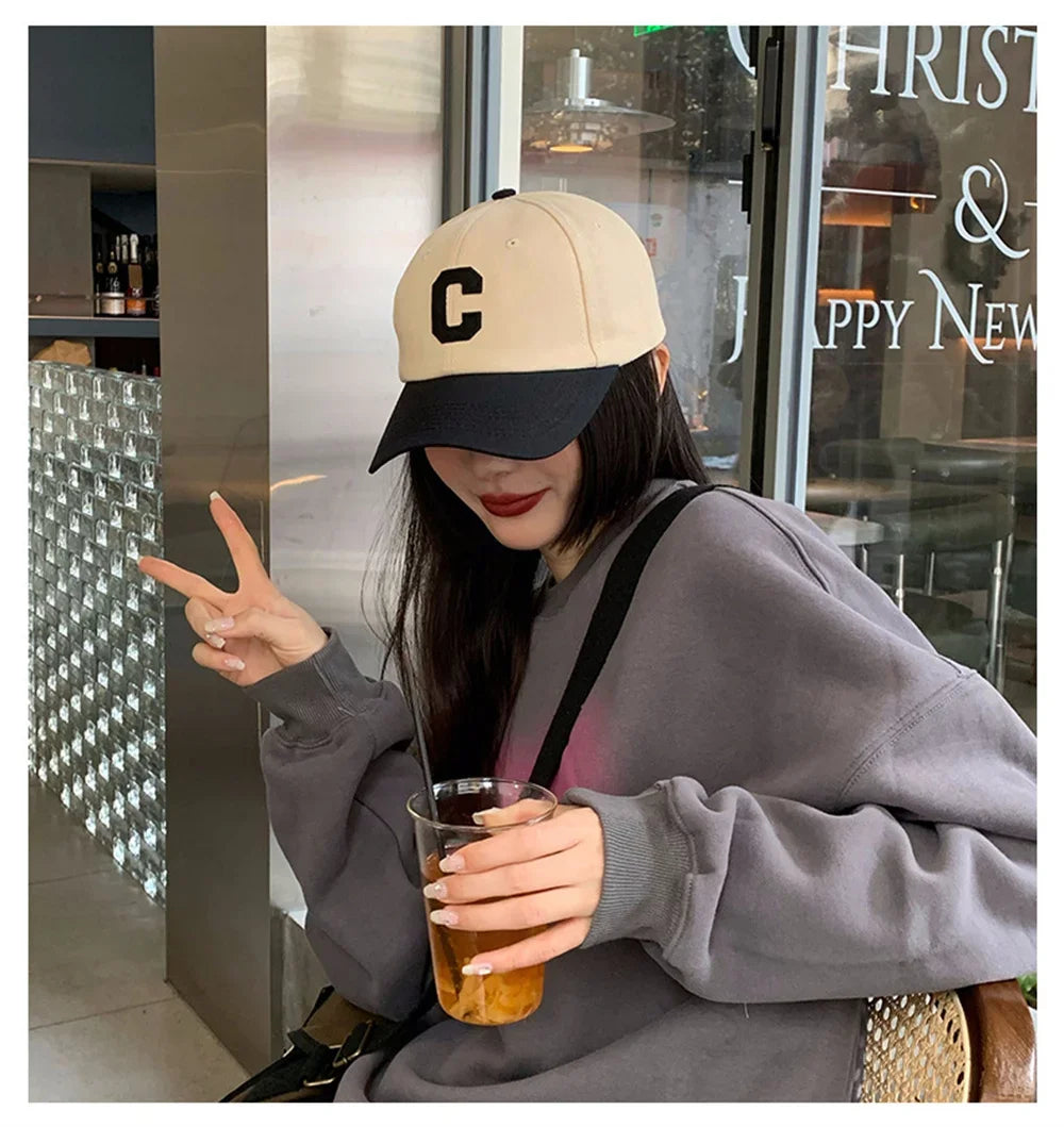 Letter C Colorblock Cap