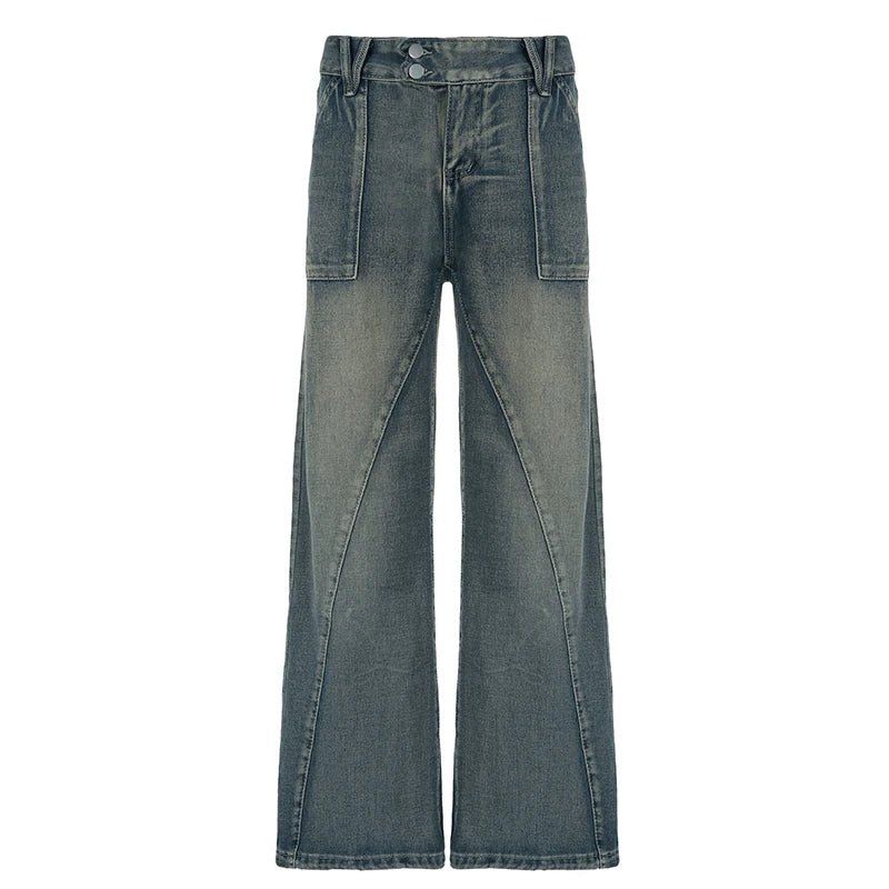 Low Waist Vintage Loose Fit Jeans – Y2K Energy