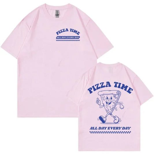 Vintage Pizza Time Oversized T-Shirt