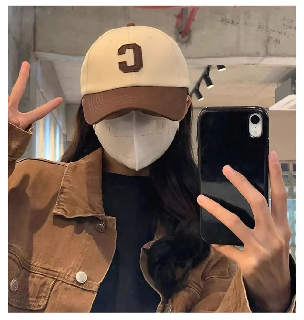 Letter C Colorblock Cap